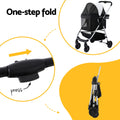i.Pet Pet Stroller Large Dog Cat Carrier Pram 4 Wheels Foldable