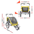 i.Pet Dog Bike Trailer Large Foldable Pet Pram Bicycle Stroller