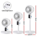 Devanti Pedestal Fan Remote 3 Speed 12H Timer Height Adjustable