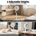 Devanti Pedestal Fan Remote 3 Speed 12H Timer Height Adjustable