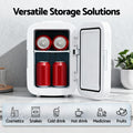 Glacio Mini Fridge 12V 220V Portable Electric Cooler Warmer White