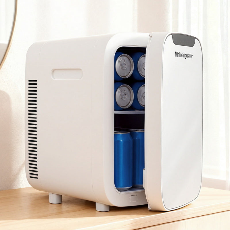 Glacio 12L Mini Fridge 12V 220V Electric Cooler Warmer White