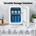 Glacio 12L Mini Fridge 12V 220V Electric Cooler Warmer White