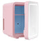 Glacio 4L Mini Fridge Skincare Cooler Warmer LED Mirror 12V 220V Pink