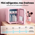 Glacio 4L Mini Fridge Skincare Cooler Warmer LED Mirror 12V 220V Pink