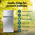 Glacio 100L Portable Fridge Freezer 12V 24V 240V Camping Caravan