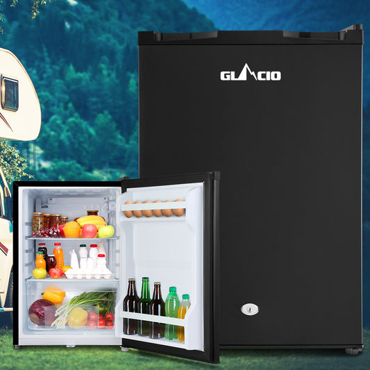 Glacio 80L Portable Fridge 12V/24V/240V Upright Caravan