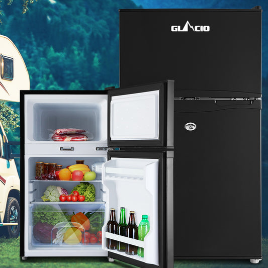 Glacio 90L Portable Fridge Freezer 12V 24V 240V Camping Caravan