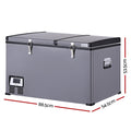 Glacio 100L Camping Fridge 12V/24V/240V Portable Freezer