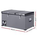 Glacio 80L Camping Fridge 12V 24V 240V Portable Freezer
