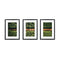 3pc A3 Photo Frame Set Wall Black Picture Art Home Decor