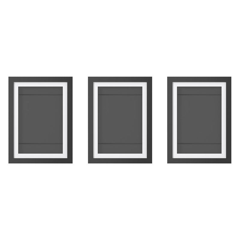 Artiss Photo Frame A4 3 Piece Set Black