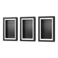 Artiss Photo Frame A4 3 Piece Set Black