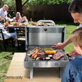 Grillz Portable Gas BBQ Grill 2 Burner Stainless Steel