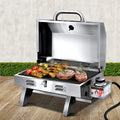 Grillz Portable Gas BBQ Grill Double Sided Plate