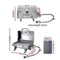 Grillz Portable Gas BBQ Grill Double Sided Plate