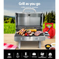 Grillz Portable Gas BBQ Grill Double Sided Plate