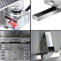 Grillz Portable Gas BBQ Grill Double Sided Plate