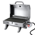 Grillz Portable Gas BBQ Grill Double Sided Plate