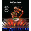 Grillz 2 Burner Portable Gas BBQ Grill with 2 Plates