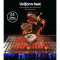 Grillz Portable Gas BBQ Grill 2 Burners Compact Outdoor