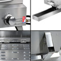 Grillz Portable Gas BBQ Grill 2 Burners Compact Outdoor