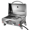 Grillz Portable Gas BBQ Grill 2 Burners Compact Outdoor