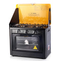 Devanti Portable Gas Oven LPG Black Camping BBQ