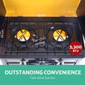 Devanti Portable Gas Oven LPG Black Camping BBQ
