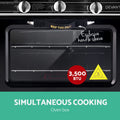 Devanti Portable Gas Oven LPG 3 Burner Camping Silver