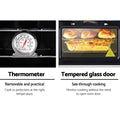 Devanti Portable Gas Oven LPG 3 Burner Camping Silver