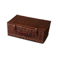 Alfresco 4 Person Picnic Basket Set Insulated Blanket Storage