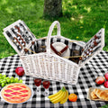 Alfresco 2 Person Picnic Basket Willow Insulated Blanket Bag