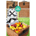 Alfresco 2 Person Picnic Basket Set Insulated Blanket Outdoor
