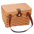 Alfresco 2 Person Picnic Basket Cooler Bag Wooden Plates
