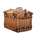 Alfresco 4 Person Picnic Basket Set with Blanket Storage