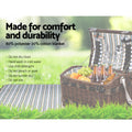 Alfresco 4 Person Picnic Basket Wooden Cooler Blanket Insulated