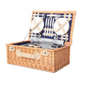 Alfresco 4 Person Picnic Basket Cooler Bag Insulated Blanket