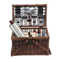 Alfresco 4 Person Picnic Basket Insulated Folding Outdoor Liquor Bag