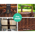 Alfresco 4 Person Picnic Basket Insulated Folding Outdoor Liquor Bag