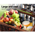 Alfresco 4 Person Picnic Basket Insulated Folding Outdoor Liquor Bag