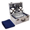 Alfresco 6 Person Picnic Basket Set Cooler Insulated Blanket Navy