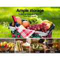 Alfresco Folding Picnic Basket Insulated Food Storage Hamper