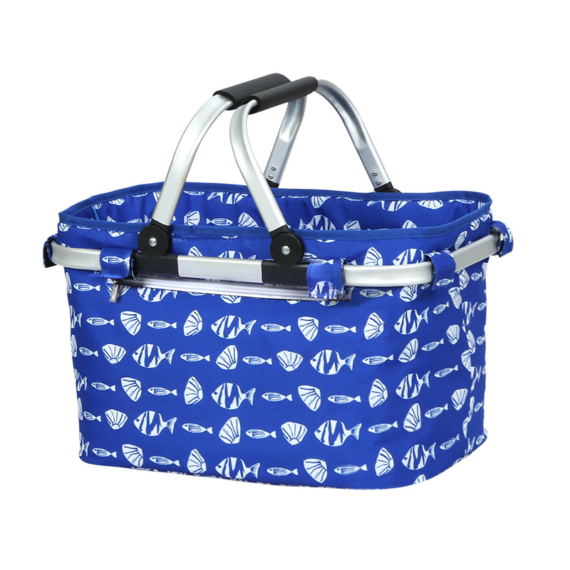 Alfresco Picnic Basket Insulated Hamper Folding Food Storage Bag