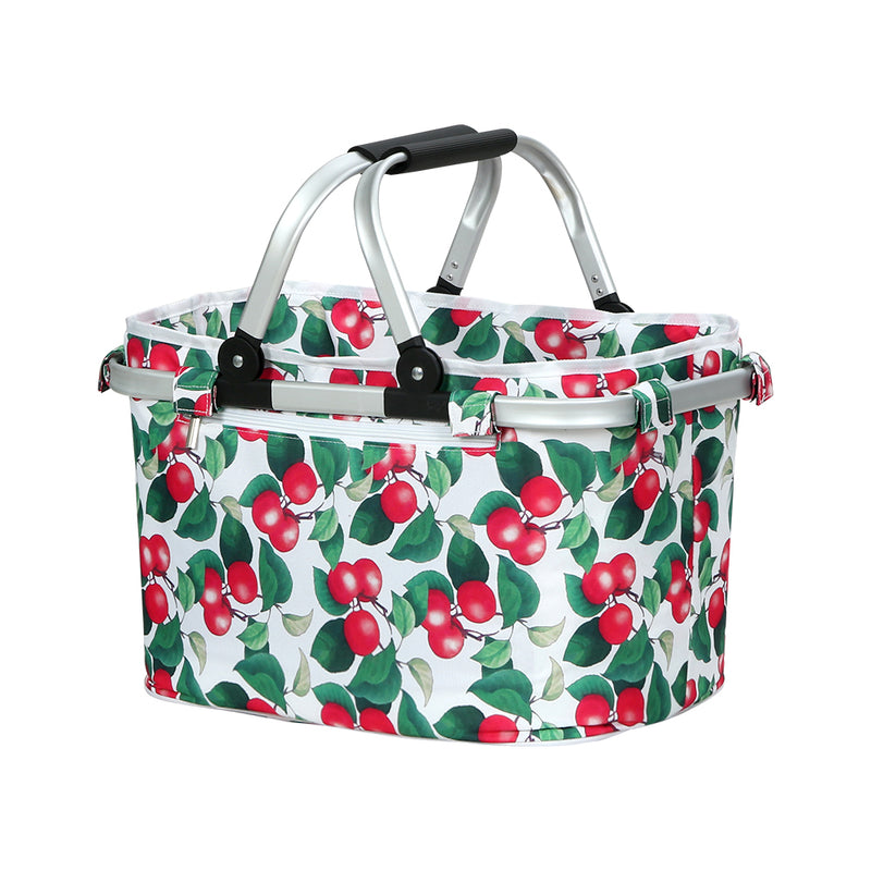 Alfresco Picnic Basket Insulated Folding Hamper Food Storage Bag