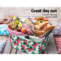 Alfresco Picnic Basket Insulated Folding Hamper Food Storage Bag