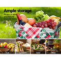 Alfresco Picnic Basket Insulated Folding Hamper Food Storage Bag