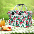 Alfresco Picnic Basket Insulated Folding Hamper Food Storage Bag
