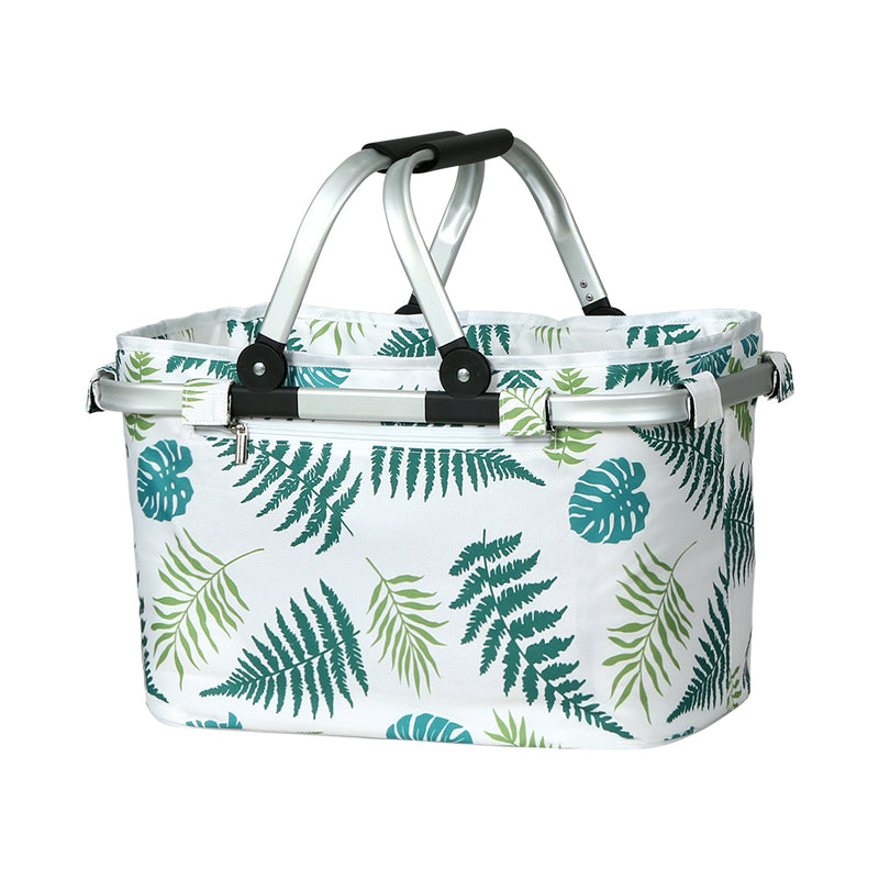 Alfresco Picnic Basket Folding Insulated Food Storage Hamper