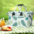 Alfresco Picnic Basket Folding Insulated Food Storage Hamper
